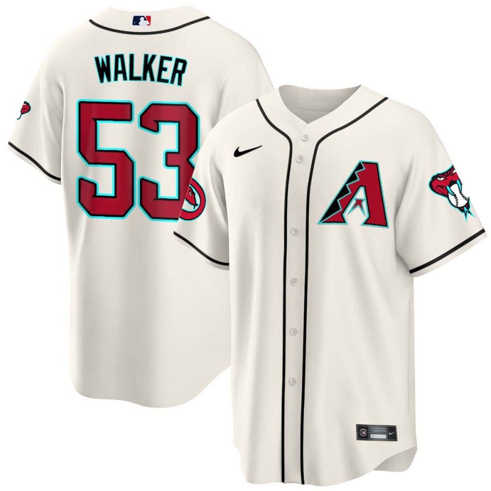 Men Arizona Diamondback #53 Walker Cream 2024 Nike Cool Base MLB Jersey->indianapolis colts->NFL Jersey